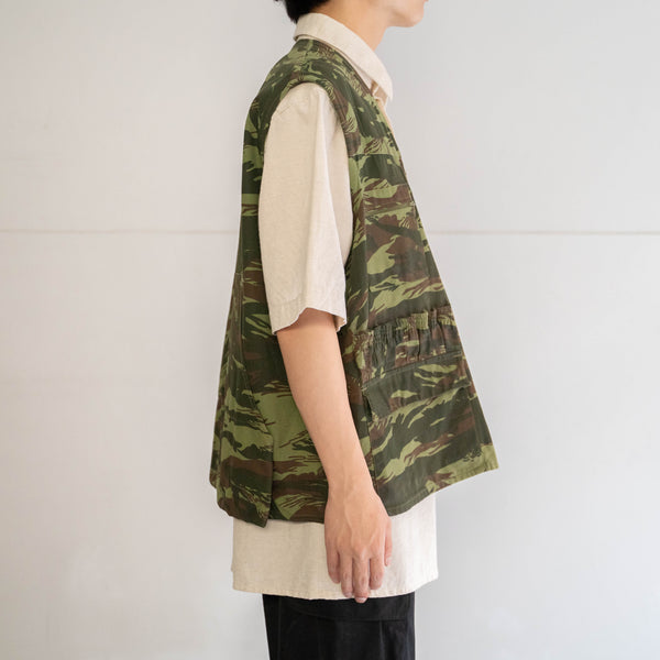 1970-80s France lizard camouflage hunting vest