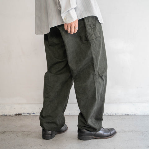 1980s US military night desert camouflage over pants -black dyed-