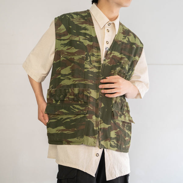 1970-80s France lizard camouflage hunting vest