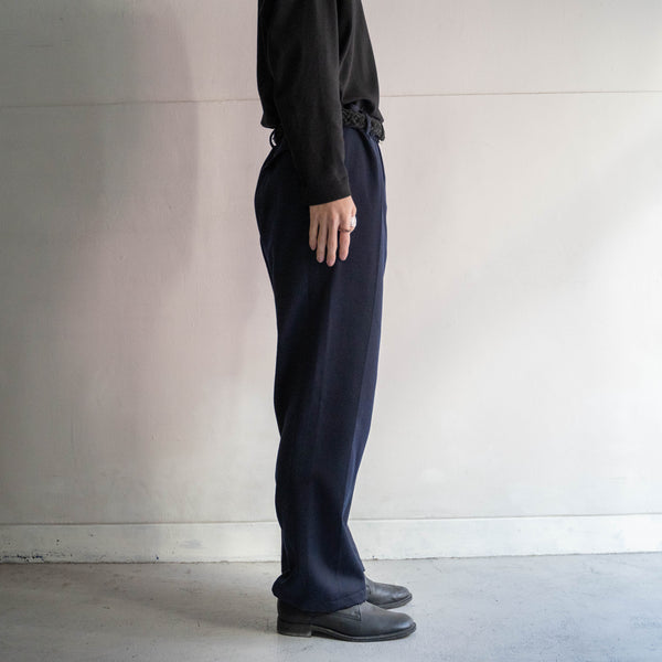 around 1960s German military navy color one tack dress pants 'dead stock'