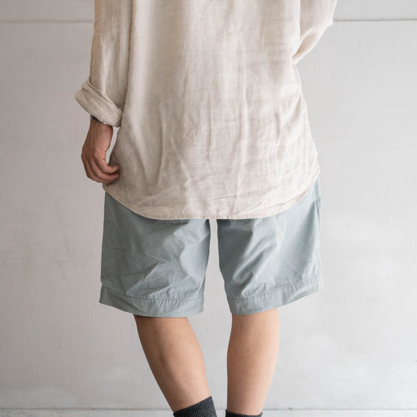 1990s Ralph Lauren cotton chino shorts -sky blue & waist cord remake-