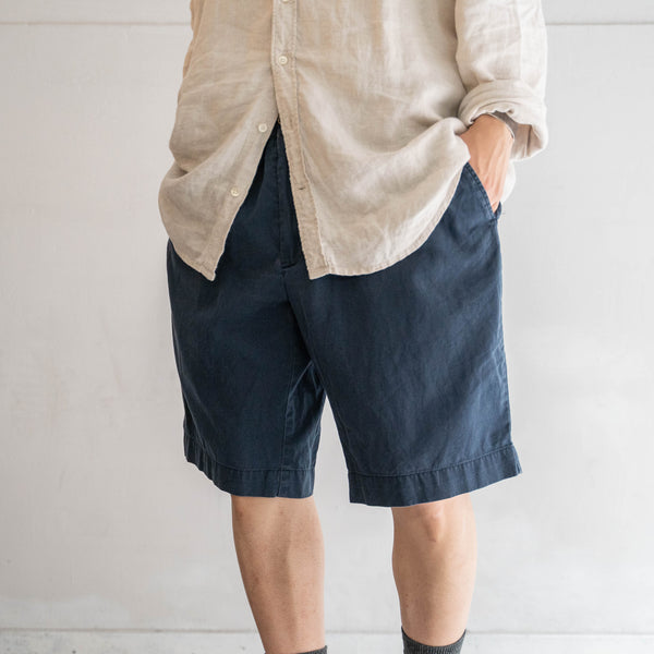 1990s Ralph Lauren cotton chino shorts -navy- 2