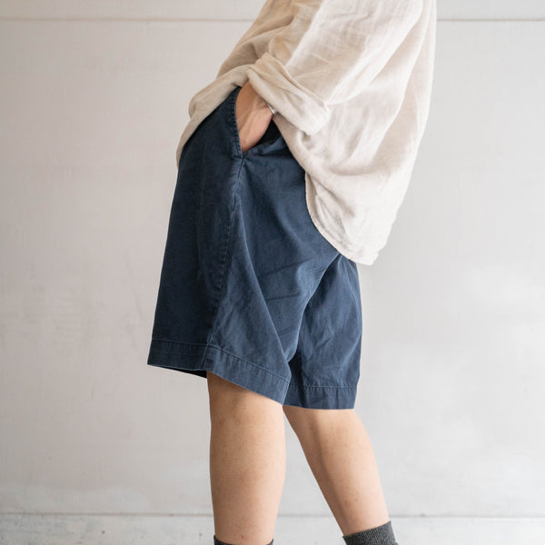 1990s Ralph Lauren cotton chino shorts -navy- 2