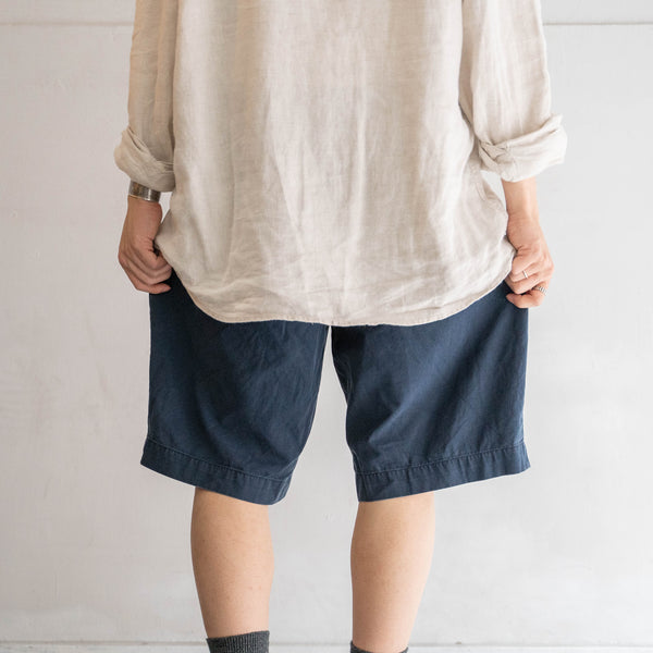 1990s Ralph Lauren cotton chino shorts -navy- 2