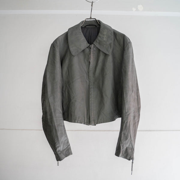 1970s German military submarine leather jacket