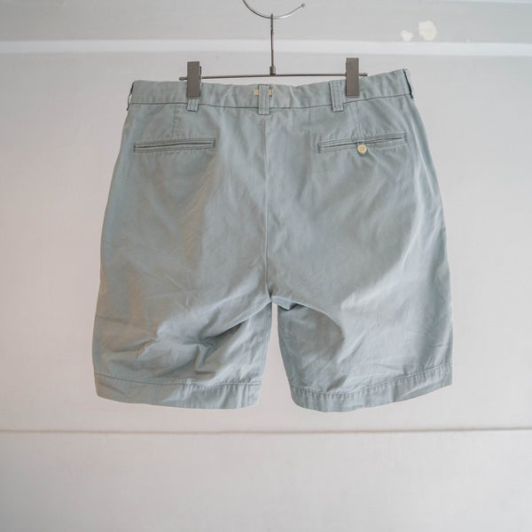 1990s Ralph Lauren cotton chino shorts -sky blue & waist cord remake-
