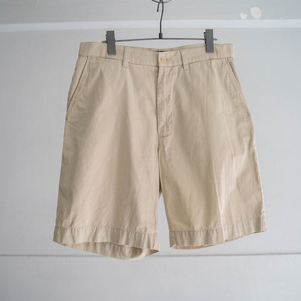 1990s Ralph Lauren cotton chino shorts -beige-