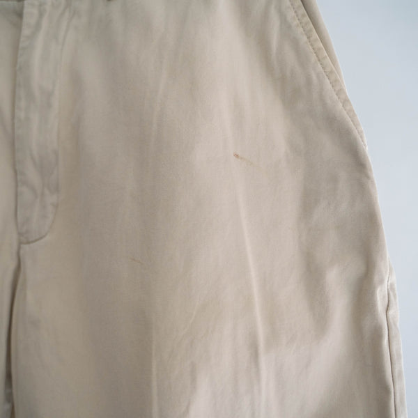 1990s Ralph Lauren cotton chino shorts -beige-