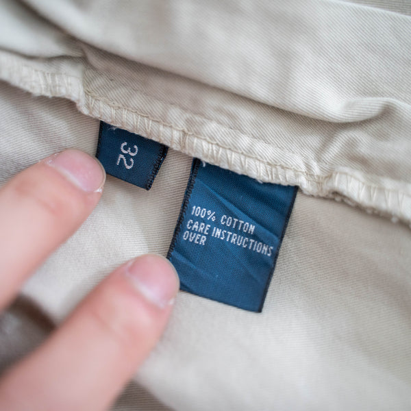 1990s Ralph Lauren cotton chino shorts -beige-