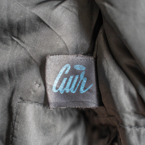 1970-90s French military pilot leather jacket -civilian type- -3