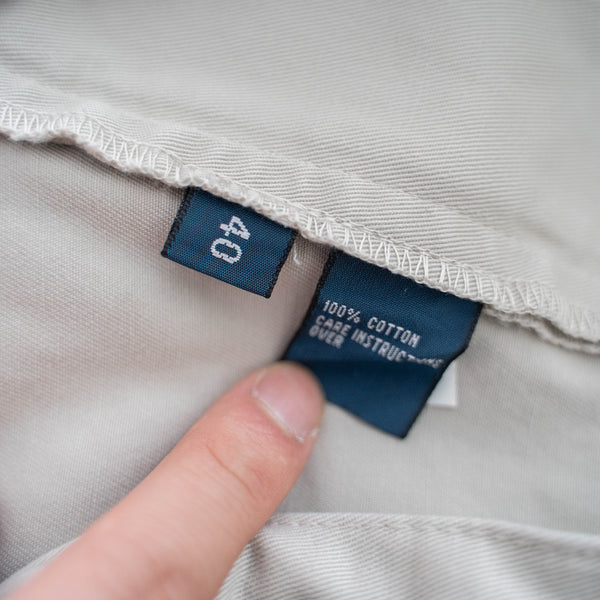 1990s Ralph Lauren cotton chino shorts -beige & waist cord remake- 2