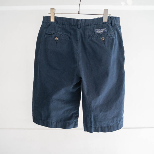 1990s Ralph Lauren cotton chino shorts -navy- 1