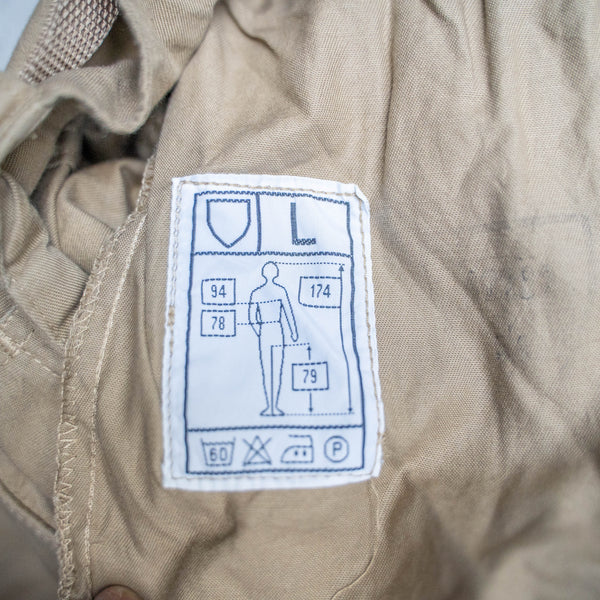 1980-90s Norway military beige color cargo pants -with side adjuster-　