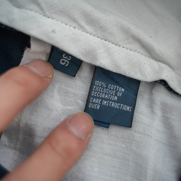 1990s Ralph Lauren cotton chino shorts -navy- 2