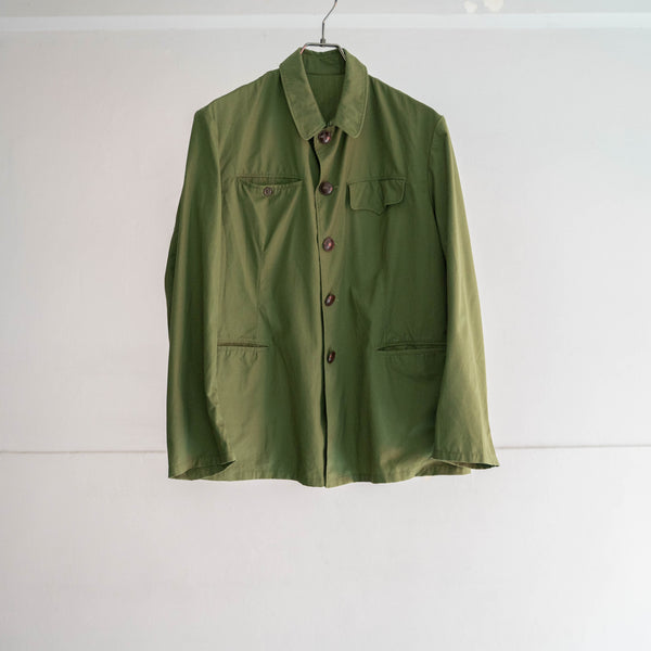 1980s Japan vintage light green military jacket 'dead stock'