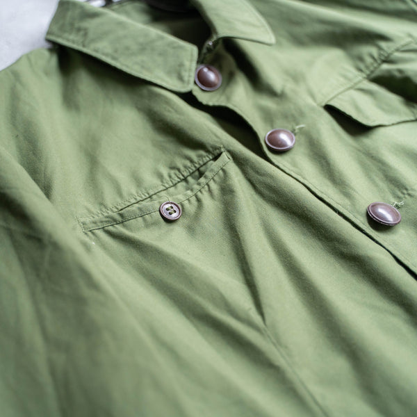1980s Japan vintage light green military jacket 'dead stock'
