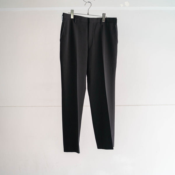 1980s Japan vintage black wool slacks -1