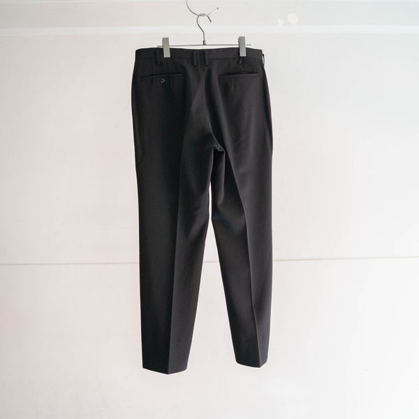 1980s Japan vintage black wool slacks -1