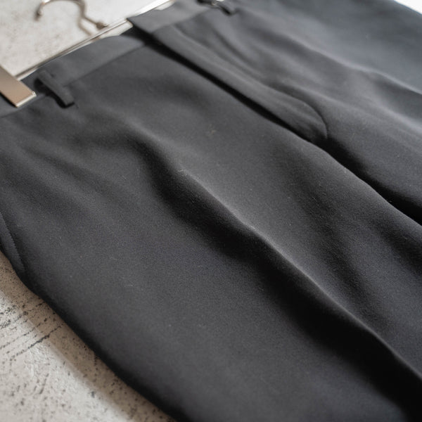 1980s Japan vintage black wool slacks -1