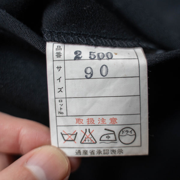 1980s Japan vintage black wool slacks -1