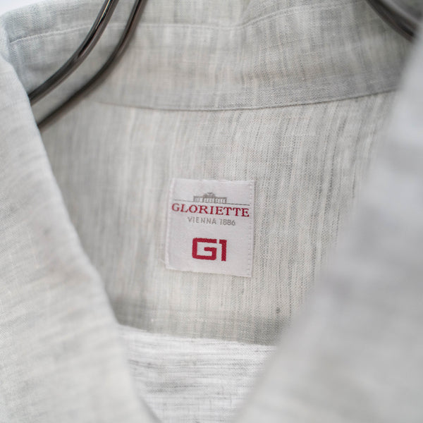 around 1990s sherbet green linen 100 tyrolean shirt