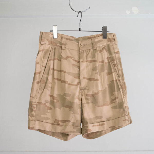 around 2000s Europe military camouflage pattern shorts 'dead stock'