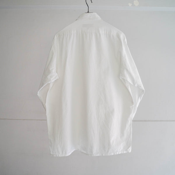 around 1990s white color tyrolean shirt 'with pocket'