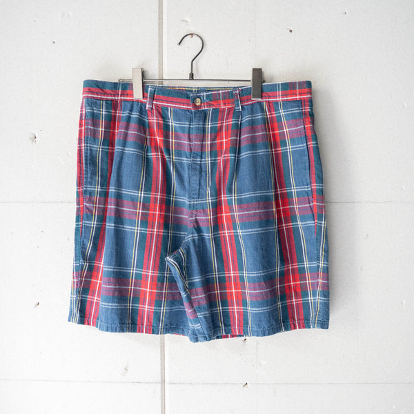 around 1990s rad based checked short pants