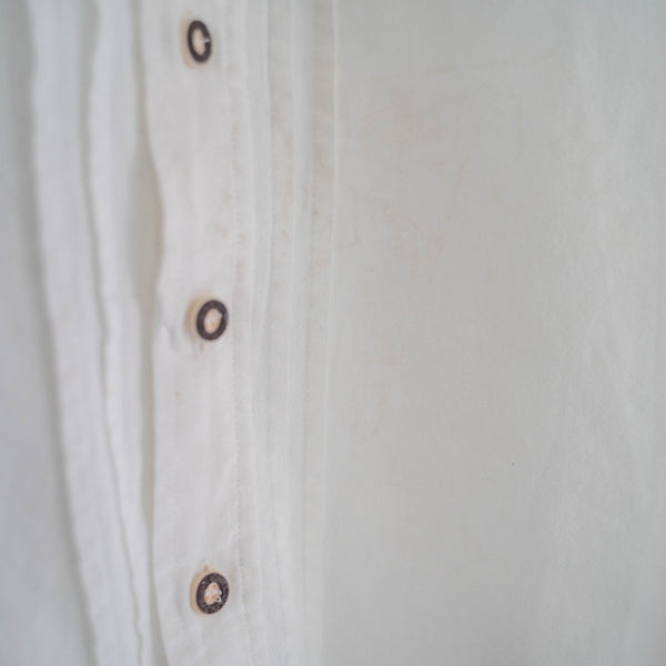 around 1990s white color tyrolean shirt 'with front design'