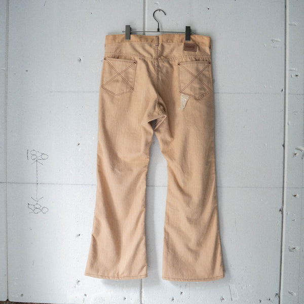 around 1970s 'Sears' beige color flare pants