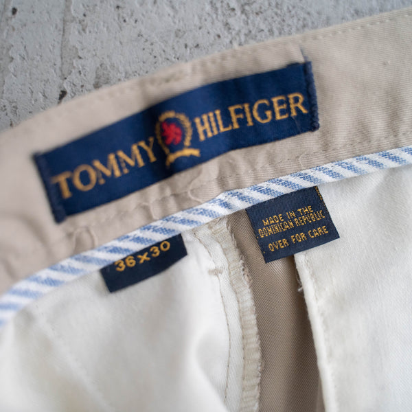 around 1990s TOMMY HILFIGER light weight chino slacks