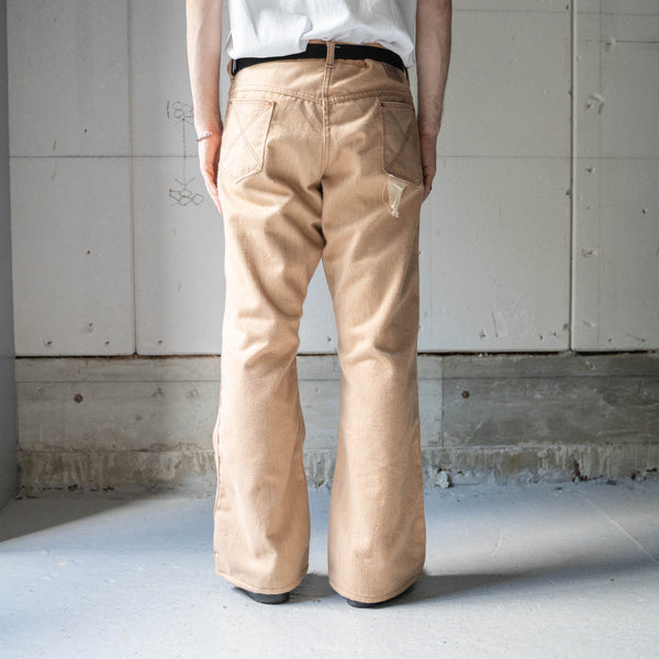 around 1970s 'Sears' beige color flare pants