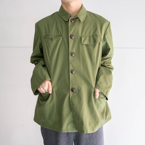 1980s Japan vintage light green military jacket 'dead stock'