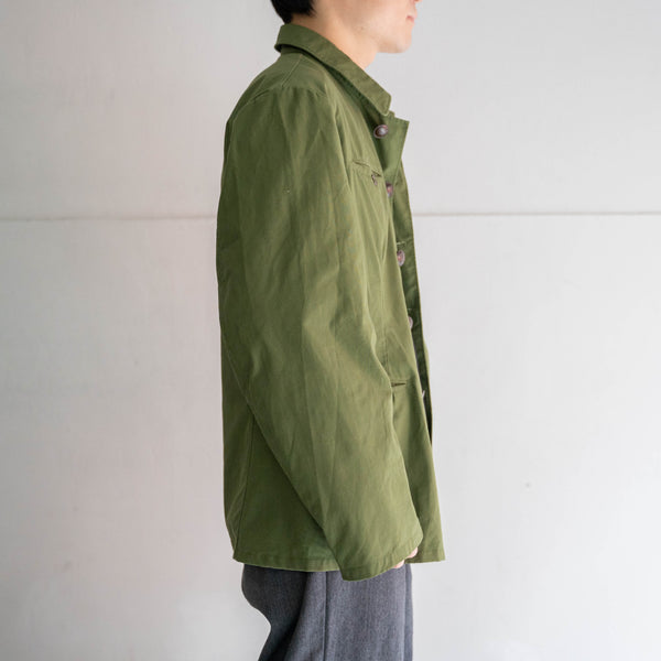 1980s Japan vintage light green military jacket 'dead stock'