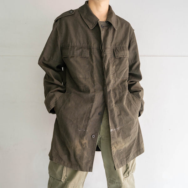 1980s Czech military field jacket -black dyed-
