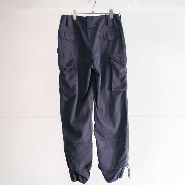 2000s Canadian police navy color combat pants -rare article-