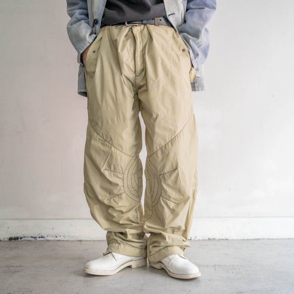 2000s light khaki nylon tech pants
