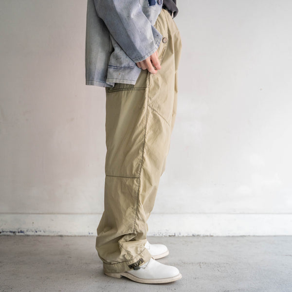 2000s light khaki nylon tech pants