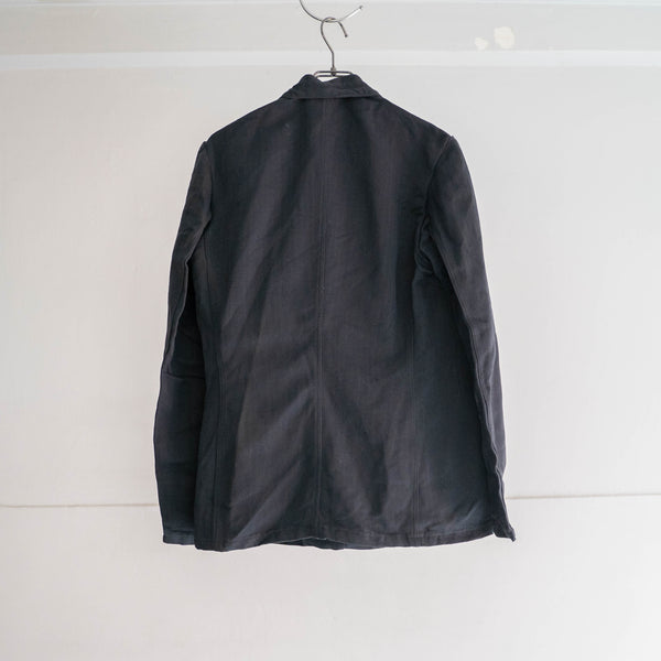 1940s German military gray HBT stand collar jacket 'dead stock'