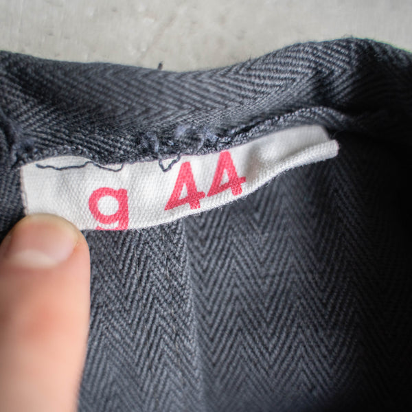 1940s German military gray HBT stand collar jacket 'dead stock'