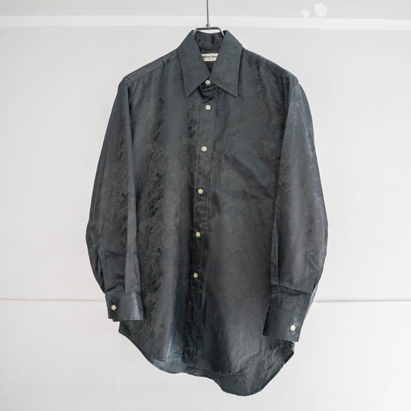 1980-90s black color chinese-design shirt