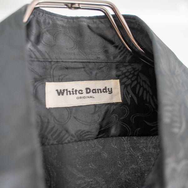 1980-90s black color chinese-design shirt