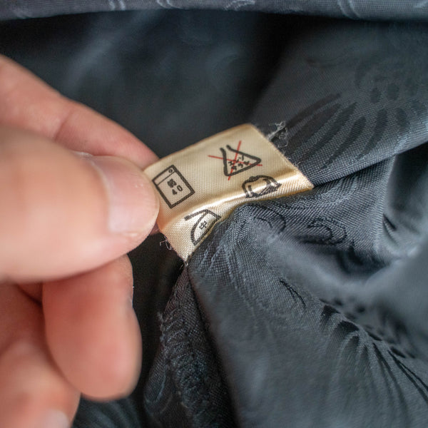 1980-90s black color chinese-design shirt