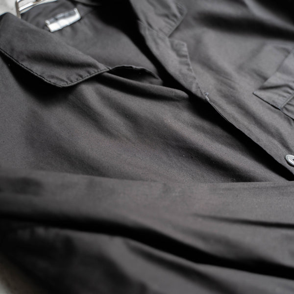 1990s pajama shirt -black dyed-