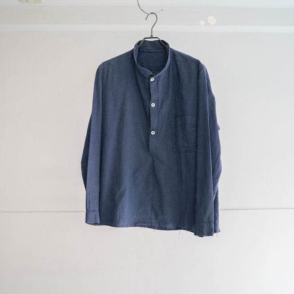 around 1960s Europe stand collar smock shirt jacket