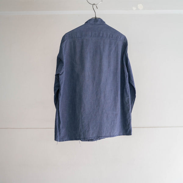 around 1960s Europe stand collar smock shirt jacket