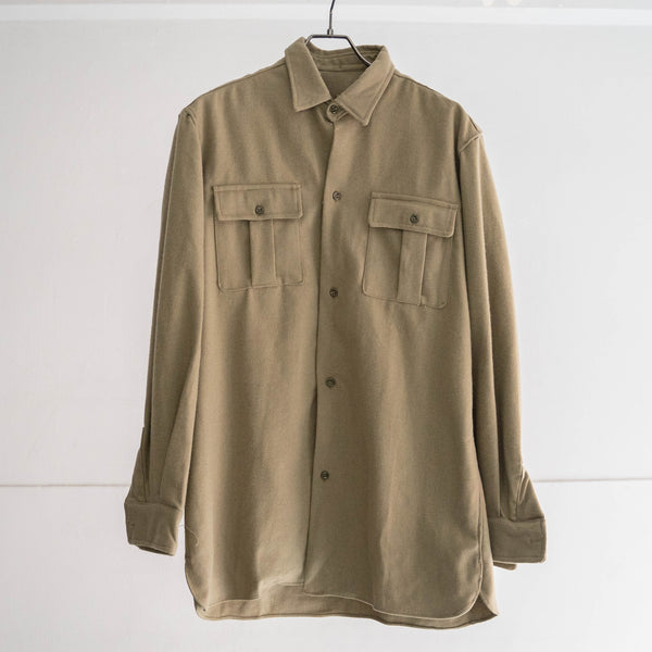 1960-70s Italian military wool gas protective shirt 'dead stock'-without epaulette-