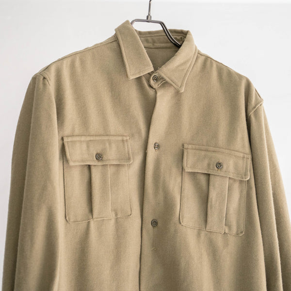 1960-70s Italian military wool gas protective shirt 'dead stock'-without epaulette-