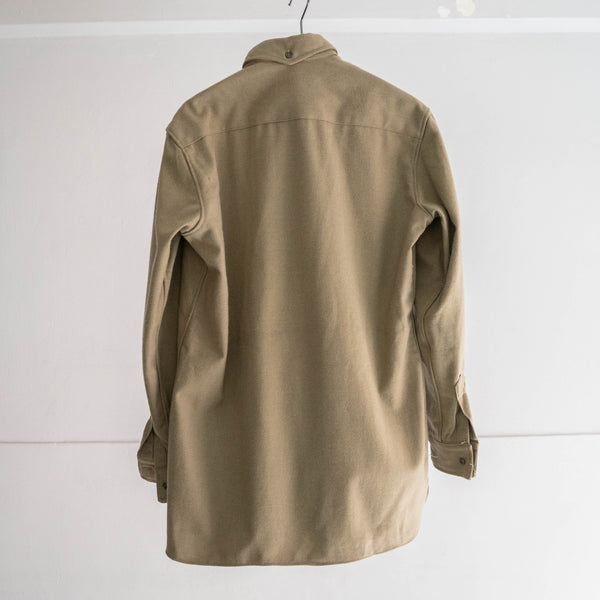 1960-70s Italian military wool gas protective shirt 'dead stock'-without epaulette-