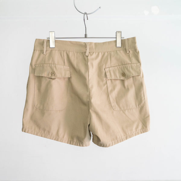 around 1980s Italian military two tuck shorts 'dead stock'　